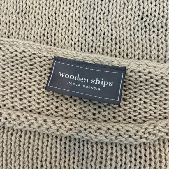 Wooden Ships my dog is cuter than yours crochet boho Knit Sweater small/medium - Picture 2 of 14